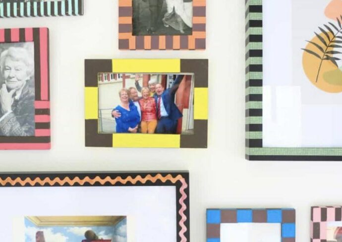 cadre photo original et créatif décoration murale DIY à copier