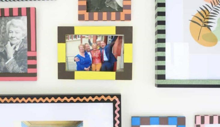 cadre photo original et créatif décoration murale DIY à copier