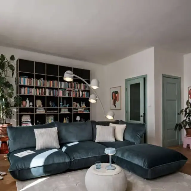 Canapé d'angle Sumo Corner / 4 places - 301 x 204,5 cm / Velours recyclé