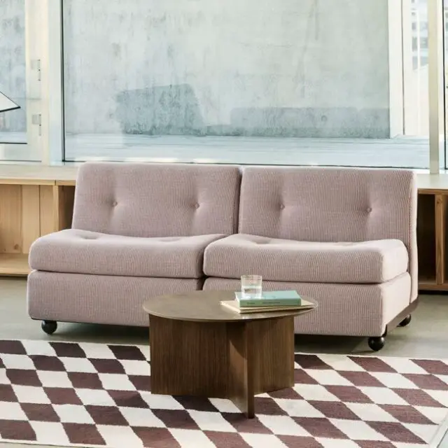 Canapé droit Amanta tissu / Modulable - L 158,5 cm / Réédition 1966, Mario Bellini Canapé droit Amanta tissu / Modulable - L 158,5 cm / Réédition 1966, Mario Bellini