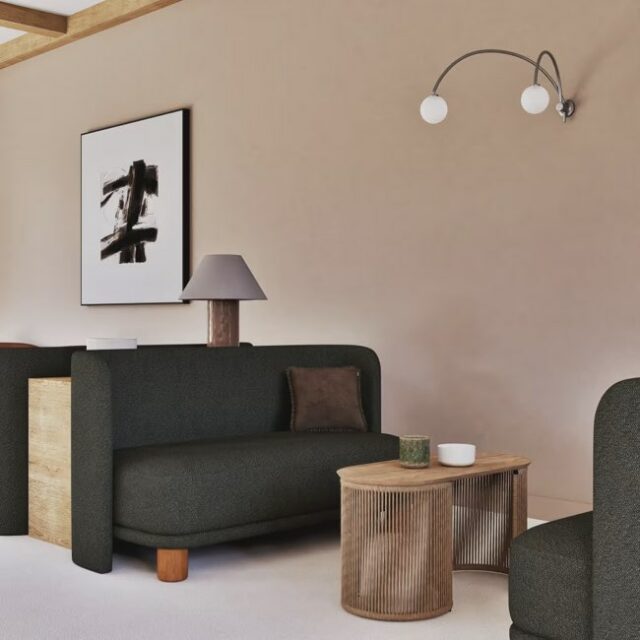 Banquette professionnelle 1/2 places bouclettes vert kaki