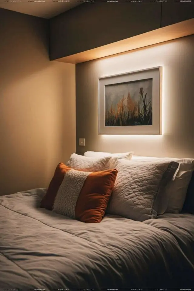 chambre parentale tendances déco 2026 éclairage intégré cadre idée originale petit espace gain de place chambre parentale tendances déco 2026 éclairage intégré cadre idée originale petit espace gain de place