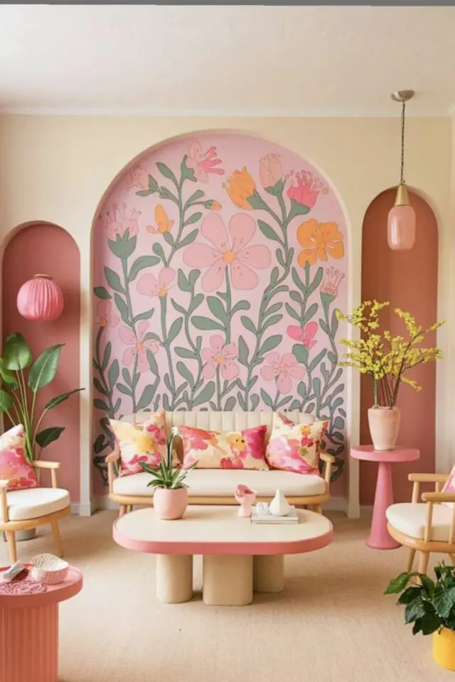 déco mur salon papier peint lés de papier pour mettre en valeur le canapé exemple moderne déco mur salon papier peint lés de papier pour mettre en valeur le canapé exemple moderne