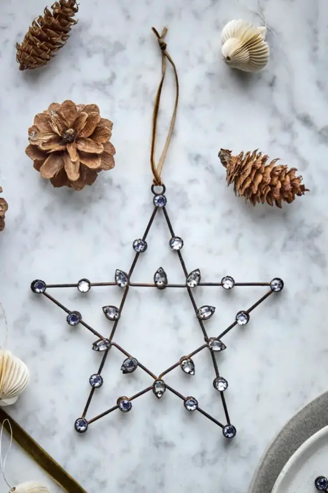 déco noël haut de gamme House Doctor Ornement de Noël étoile en cuivre déco noël haut de gamme House Doctor Ornement de Noël étoile en cuivre