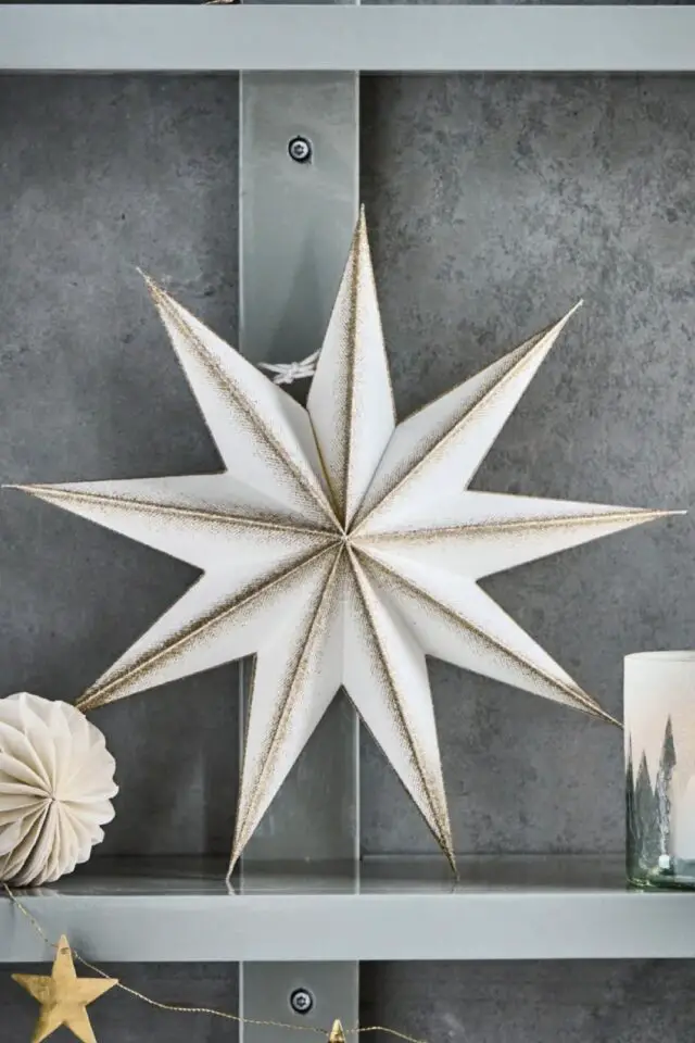 déco noël haut de gamme House Doctor Etoile blanc cassé champagne déco noël haut de gamme House Doctor Etoile blanc cassé champagne