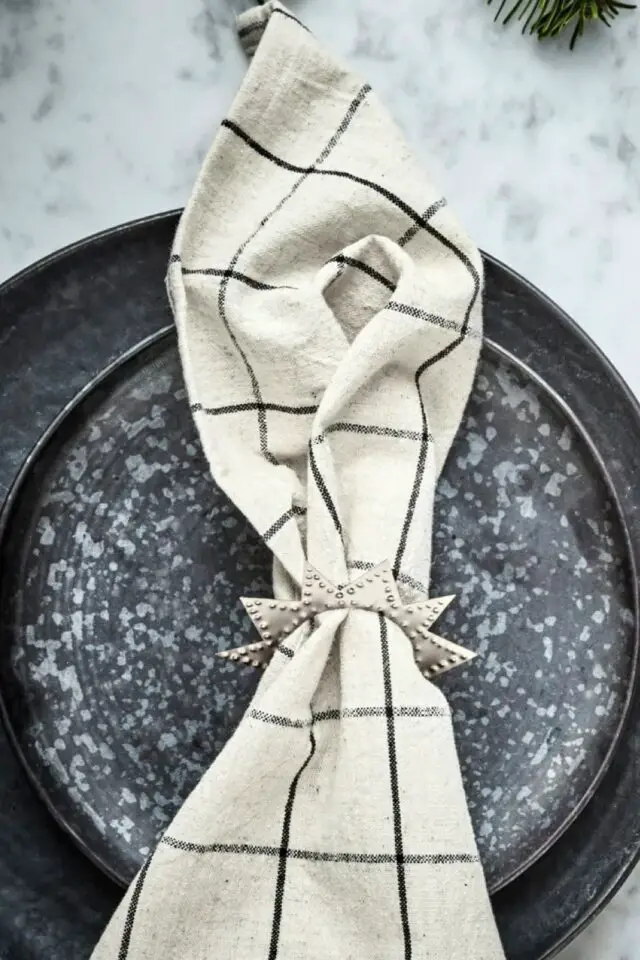 déco noël haut de gamme House Doctor Rond de serviette finition argent déco noël haut de gamme House Doctor Rond de serviette finition argent