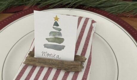 Idées marque-place table de noël à fabriquer soi-même réveillon