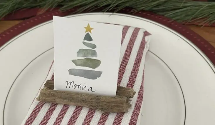 Idées marque-place table de noël à fabriquer soi-même réveillon