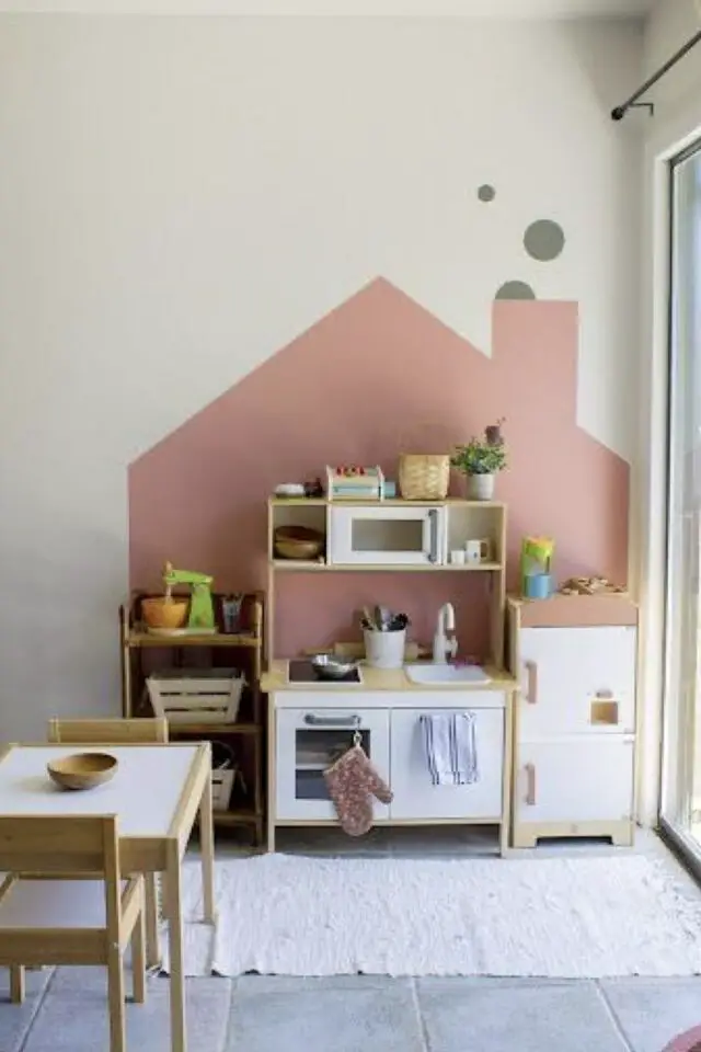 organisation petite salle de jeux délimiter espace peinture murale forme maisonnette organisation petite salle de jeux délimiter espace peinture murale forme maisonnette