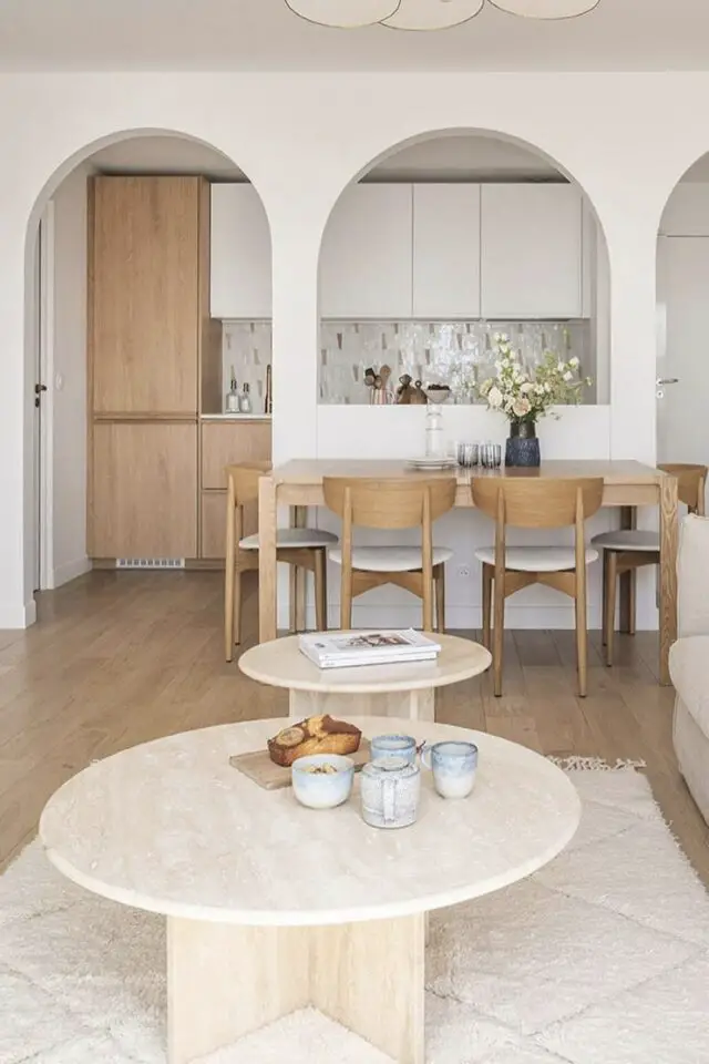 passe-plat cuisine moderne arche ouverture mur séparation salle à manger salon douceur passe-plat cuisine moderne arche ouverture mur séparation salle à manger salon douceur