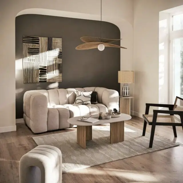 Canapé nuage 2 places beige sable