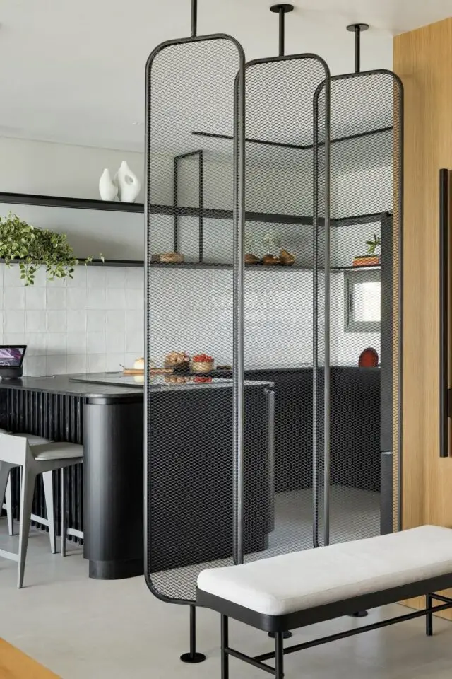 solution pour fermer la cuisine claustra moderne métal chic noir orientables solution pour fermer la cuisine claustra moderne métal chic noir orientables