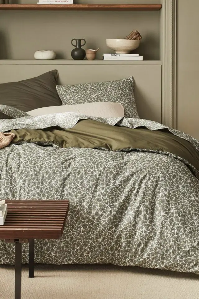 Housse de couette imprimée en percale de coton Housse de couette imprimée en percale de coton