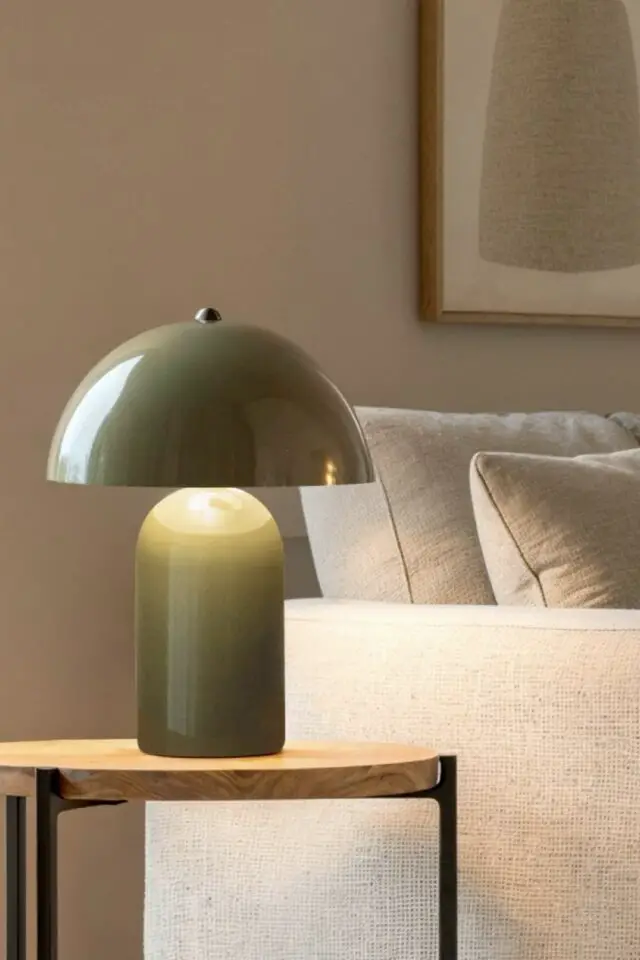 Lampe à poser champignon en métal Lampe à poser champignon en métal