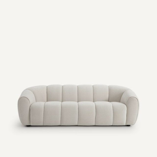 Canapé crêpé moderne beige soldes 