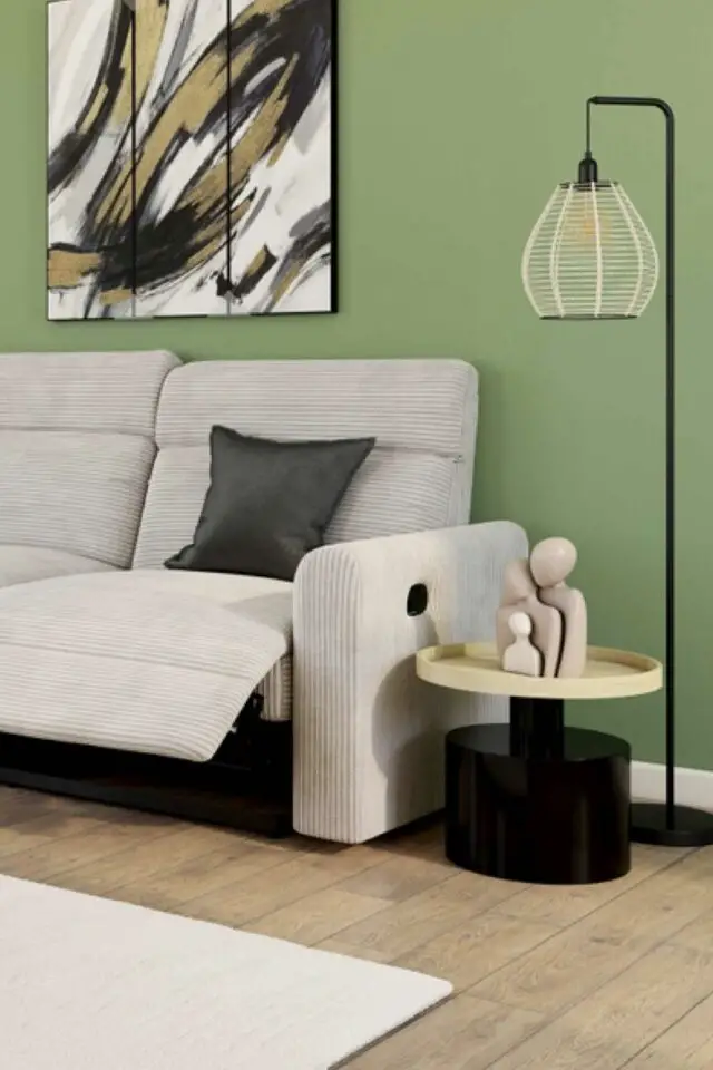 Lampadaire 149.5 cm abat-jour naturel Lampadaire 149.5 cm abat-jour naturel