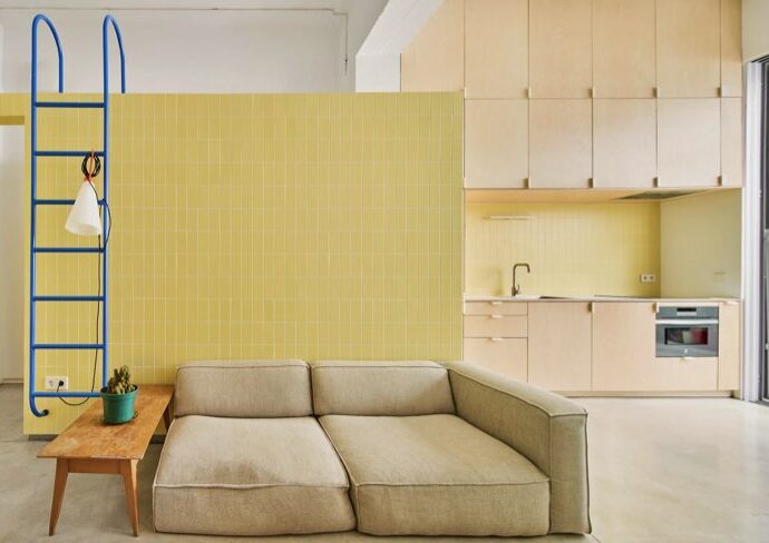 déco jaune beurre exemple pièce peinture meuble association de couleur