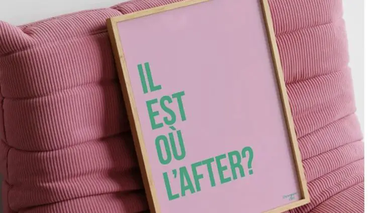 Chouquette Club affiche déco décalée et audacieuse made in France