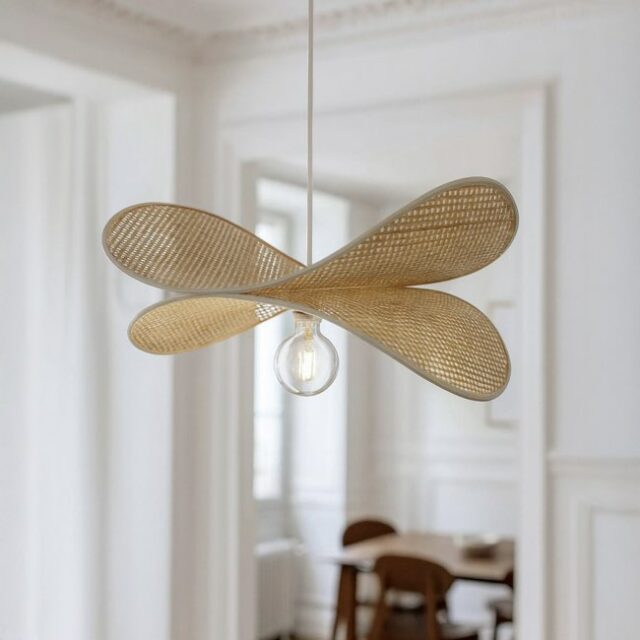 Suspension en bambou soldes 