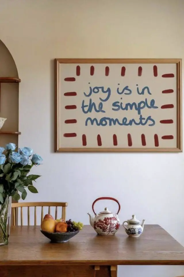 décoration intérieur film de noël romantique déco murale affiche encadrée cuisine 