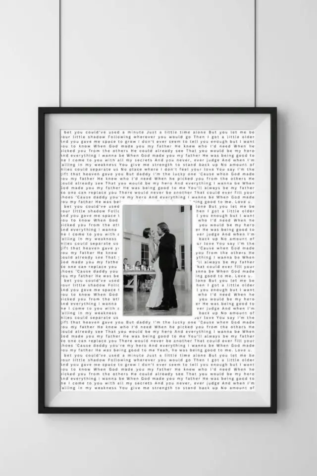 décoration intérieur film de noël idée romantique photo de mariage en noir et blanc passe-partout lettre d'amour cadre déco murale 