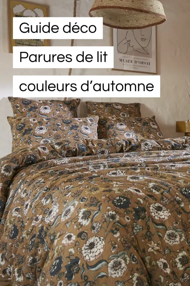 guide déco chambre adulte parure de lit aux couleurs de l'automne idée décoration facile 