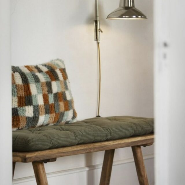 Housse de coussin laine tuftée Housse de coussin laine tuftée