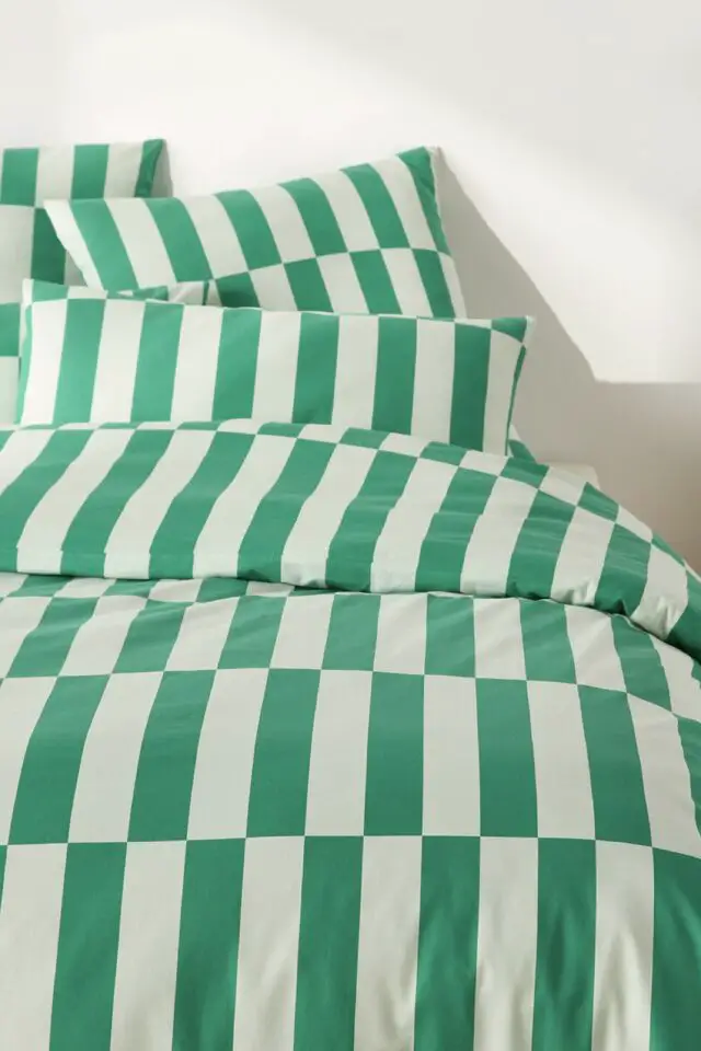 Housse de couette 50% coton recyclé vert