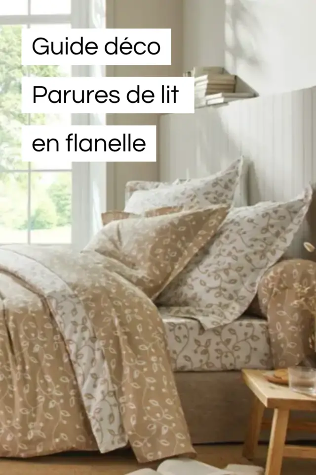 Parure de lit décoration chambre cocooning hiver chaleur sélection flanelle 