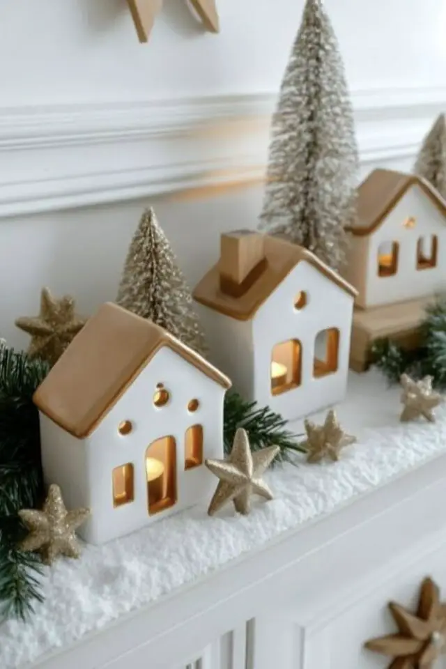 photophore maisonnette de Noël DIY village miniature à fabriquer soi-même tuto vidéo 