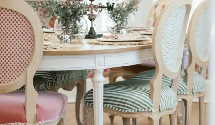 relooking chaise tissu a copier idée originale méthode DIY