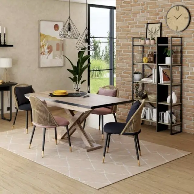 soldes meuble rangement 2026 Bibliotheque coloris bicolore 5 étagères