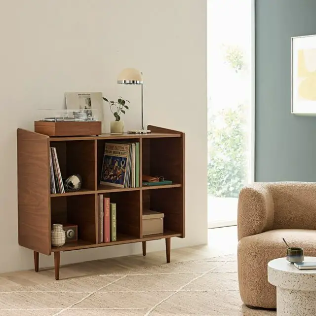 Meuble vintage pour vinyles L113 cm