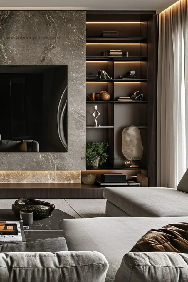 tendances déco salon 2026 panneaux muraux marbre effet texturé chic matériaux tendances déco salon 2026 panneaux muraux marbre effet texturé chic matériaux