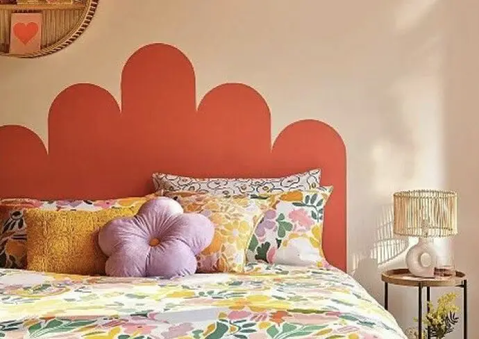 tête de lit peinte originale à faire soi-même idées à copier