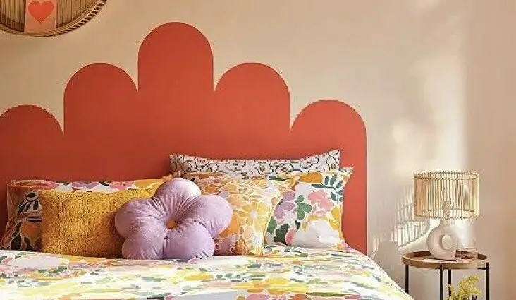 tête de lit peinte originale à faire soi-même idées à copier