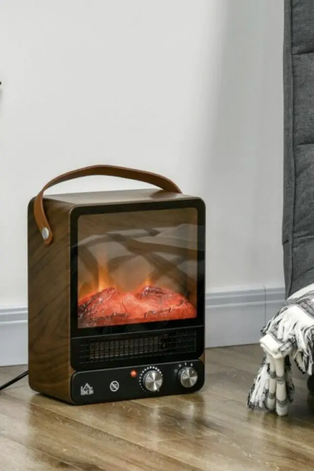 cheminée électrique décorative nomade design moderne effet ampli musique chauffage d'appoint 