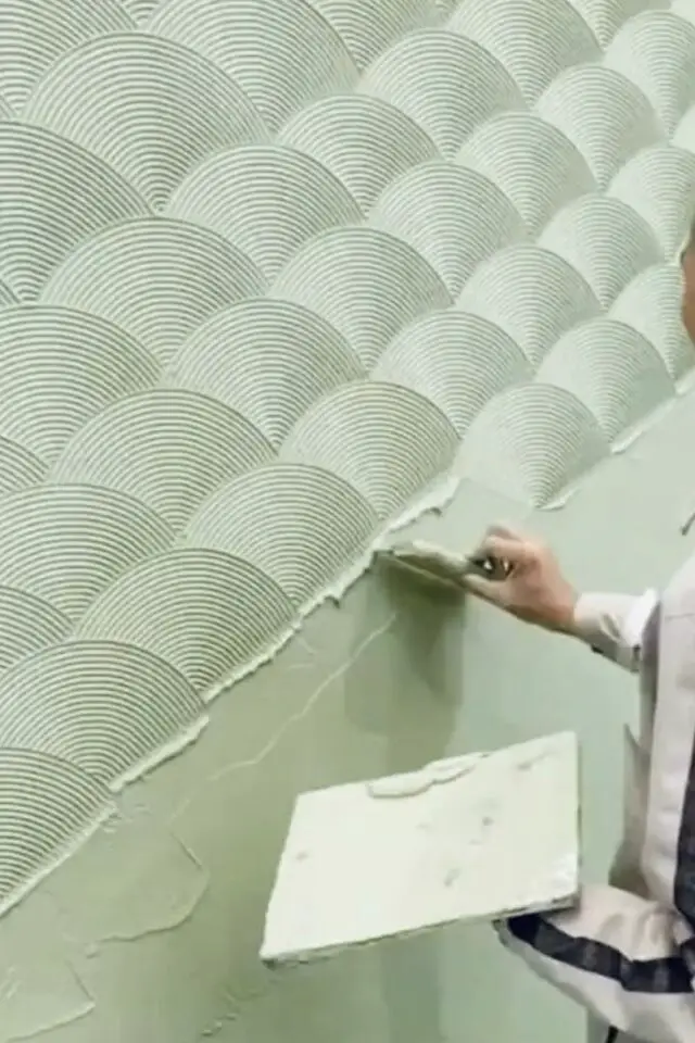 créer texture mur effet application enduit spatule technique à copier 