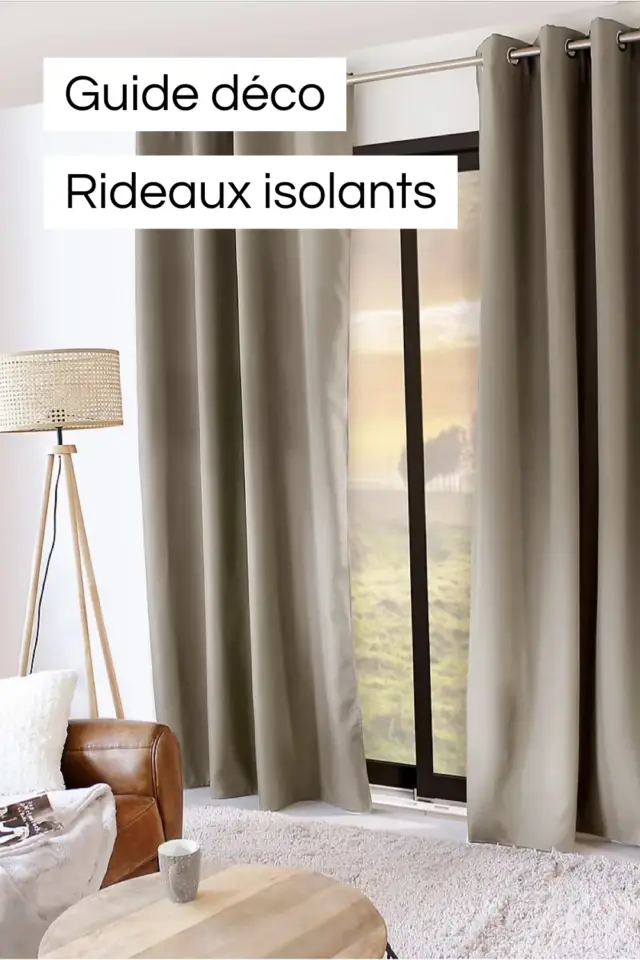 déco cosy rideaux isolants thermique courant d'air froid 