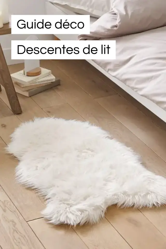 déco cosy descente de lit tapis chambre adulte 