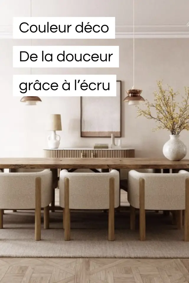 décoration intérieure neutre couleur écru alternative au blanc plus chaleureux 