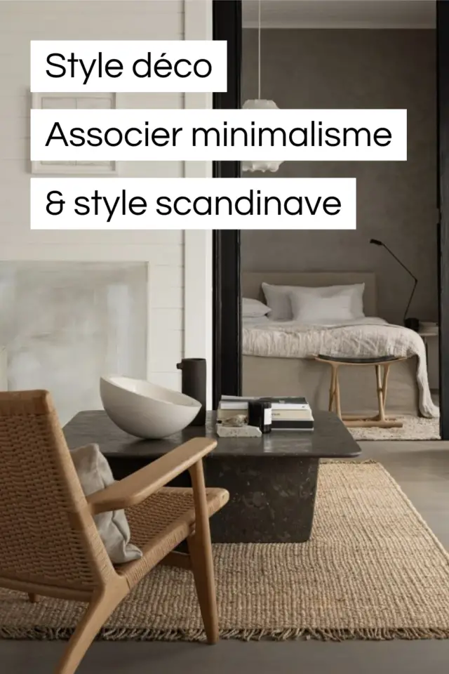 décoration intérieure neutre association de styles minimaliste et scandinave chaleureux 