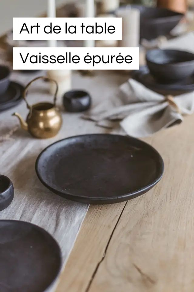 décoration intérieure neutre vaisselle épurée art de la table 