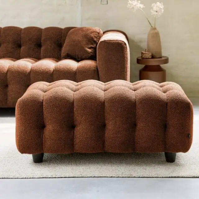 Pouf / repose pied rouge