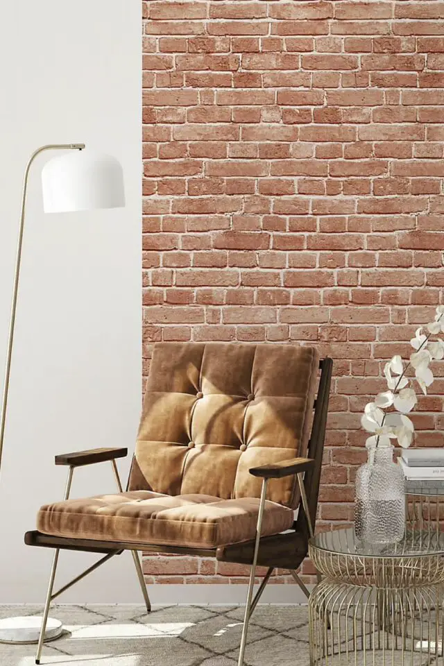 papier peint effet texture mur intissé pré-encollé - BRIQUES 