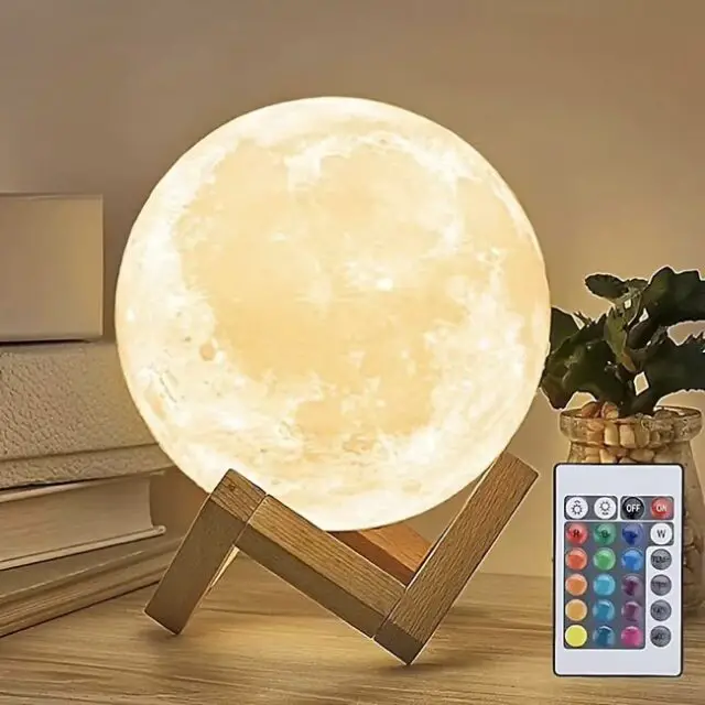 Lampe de Lune Imprimée en 3D 