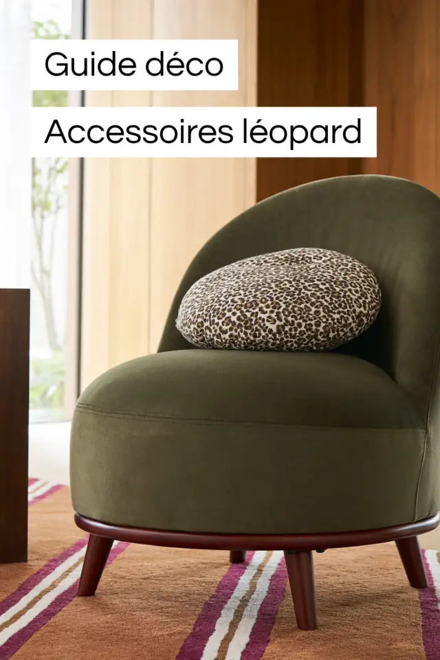 accessoires décoratifs motif léopard