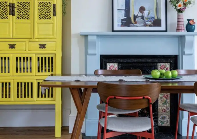 associer bleu et jaune dans sa déco exemple à copier inspirations