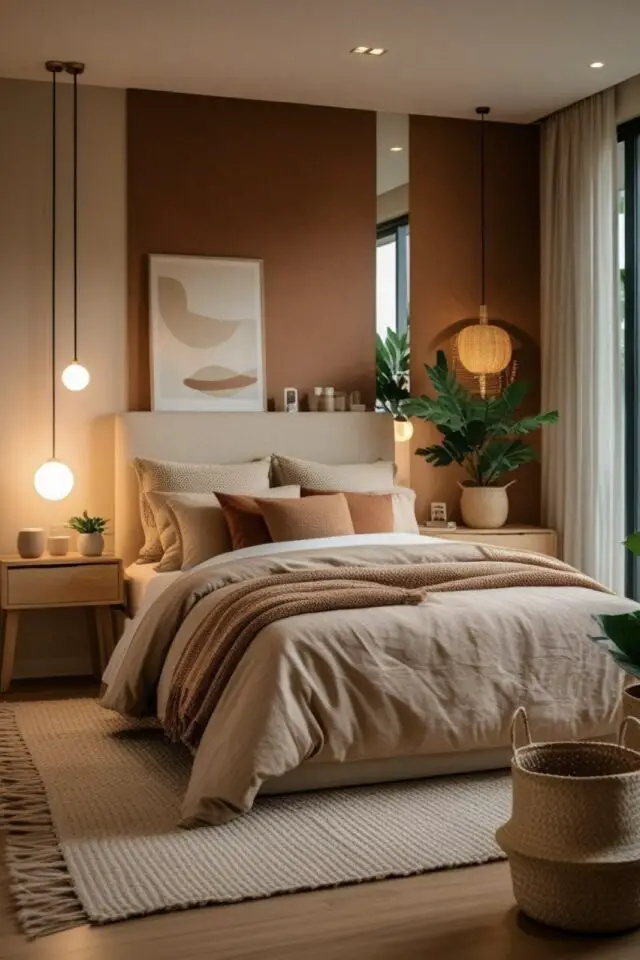 déco de chambre de A à Z conseils couleur neutre chic chaleureux beige et marron 