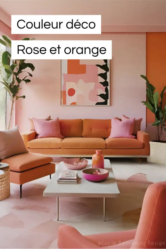 Associer rose et orange pour créer un intérieur audacieux Associer rose et orange pour créer un intérieur audacieux
